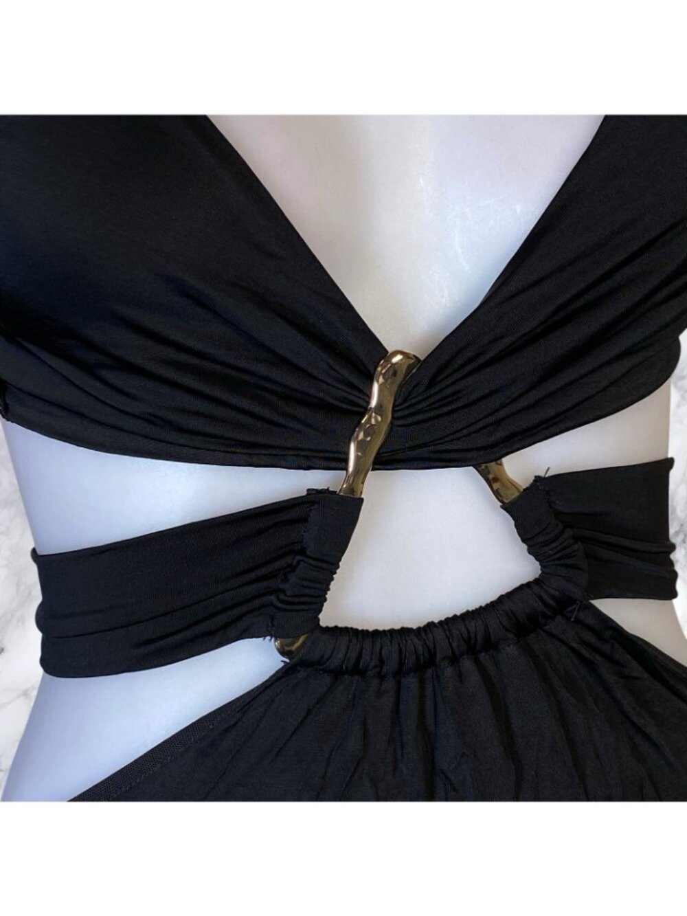 Michael Costello x REVOLVE Milan Gown in Black - Picture 9 of 10